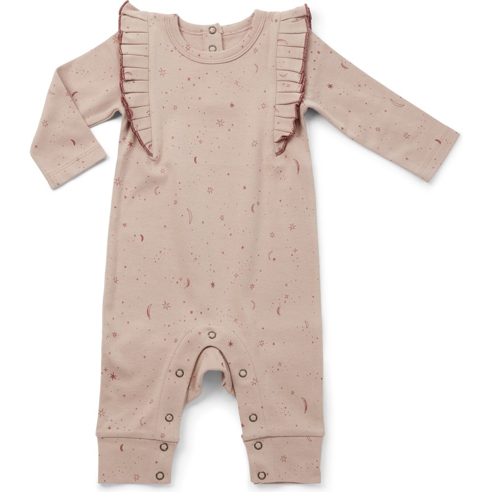 Pehr Organics Stardust Organic Cotton Ruffle Romper 0-3M